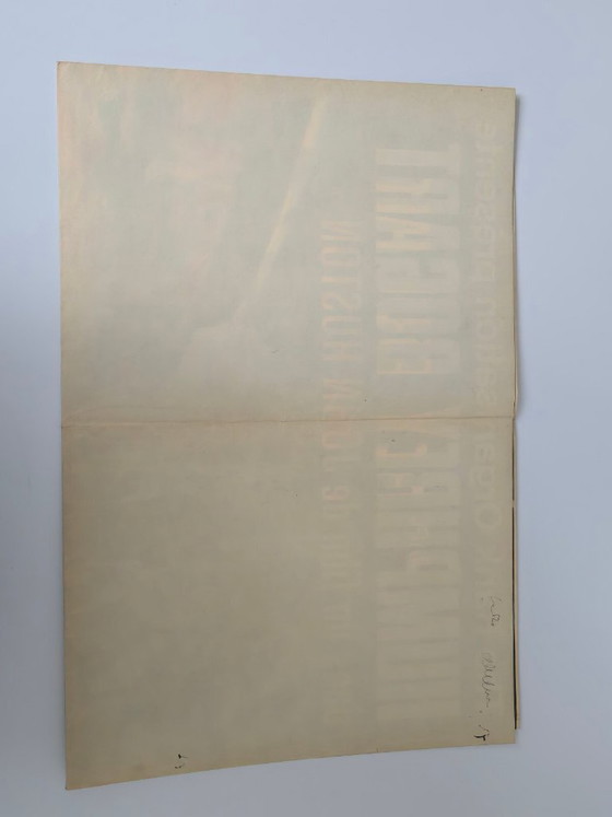 Image 1 of ORIGINELE VINTAGE POSTER 120x160cm DE ODYSSEE VAN DE AFRICAN QUEEN HUMPHREY BOGART