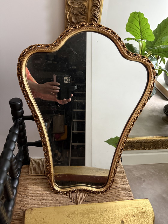 Image 1 of Antique Mirror With Console