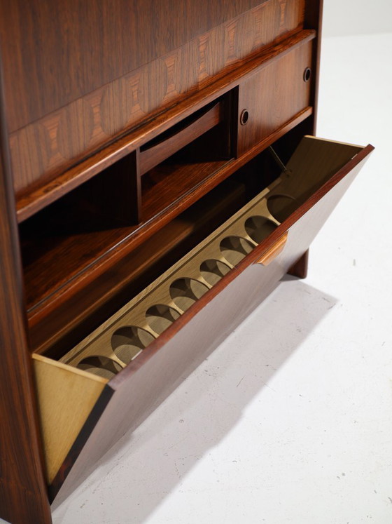 Mobile bar Johannes Andersen in palissandro, stile danese anni '50. – Wood, Vintage (photo 11 of 18)