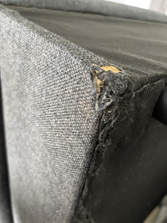 Anthrazitfarbenes Ecksofa (rechts) – Polyester (photo 8 of 9)