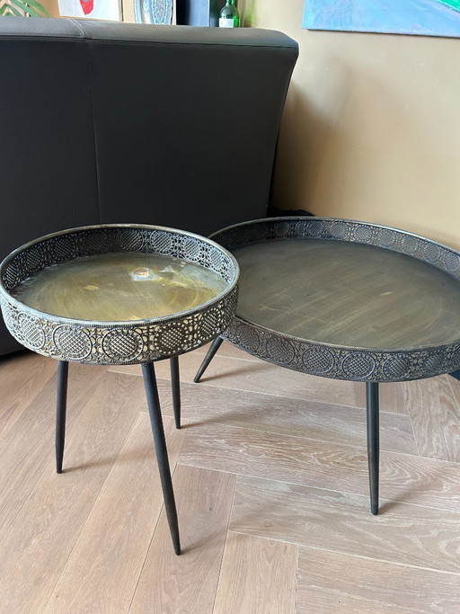 Mica Decorations Beistelltisch „Lagune“ – rund – Bronze