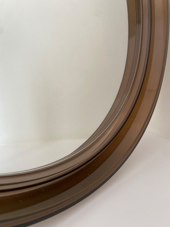Image 1 of Mid-Century GILAC Smoked Acryl Wandspiegel Vintage - France - 1970s