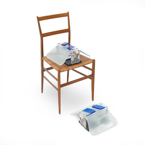 Image 1 of Paar Muranoglas-Applikationen, 80er Jahre