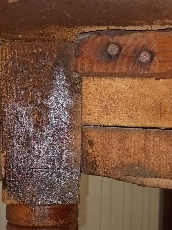 Tavolo in legno francese antico, Tavoli da pranzo, Marrone (foto 9 di 10)