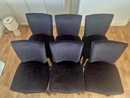 Chaises de salle à manger – eetkamerstoelen, Velvet, Wood (photo 2 of 10)