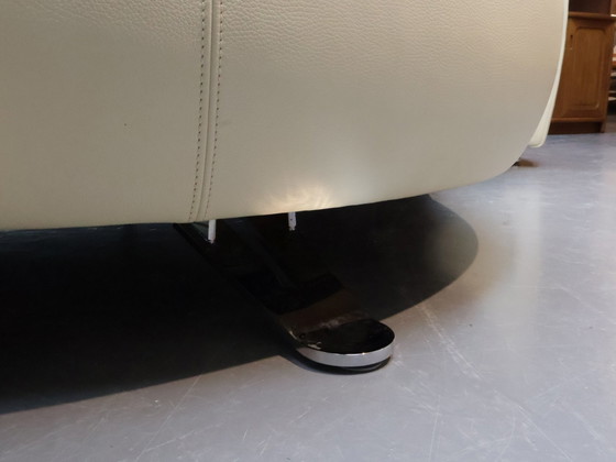 Image 1 of Sofá De Sede DS164 de piel color blanco roto