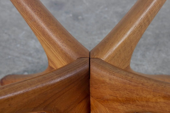 Teak Couchtisch T188 Illum Wikkelsø Eilersen 60er Jahre – Niels Eilersen, Couchtische, Holz, Glas (photo 4 of 14)