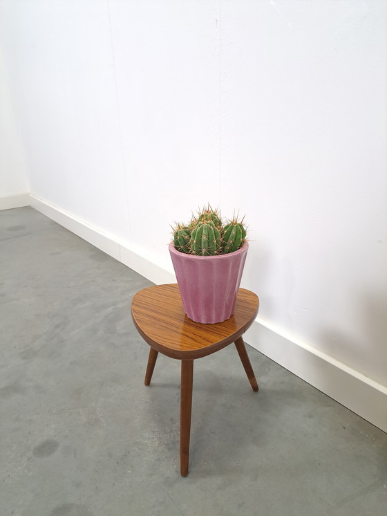 Image 1 of Beistelltisch mit brauner Formica-Platte, Pflanztisch Nr. 21