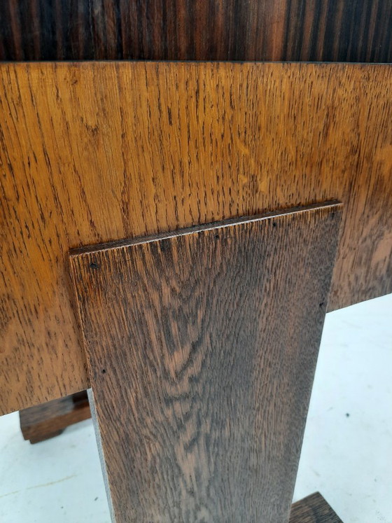 Image 1 of Vintage Art Deco houten side table bijzettafel