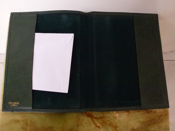 Image 1 of Set da ufficio/scrivania vintage in pelle da 4 pezzi.