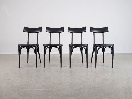 Image 1 of Set originale di 4 sedie Gebrüder Thonet, Vienna, di Hermann Czech