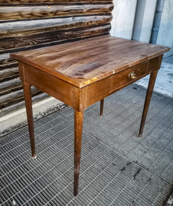 Consolle Art Déco italiana con un cassetto – Console, Legno, Art Deco (photo 4 of 10)