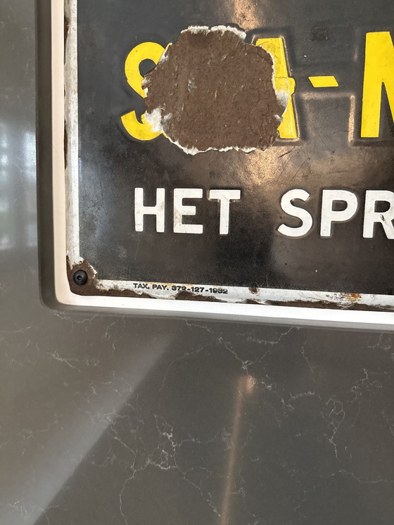 Image 1 of Spa-Monopol-Emaille-Platte 1932