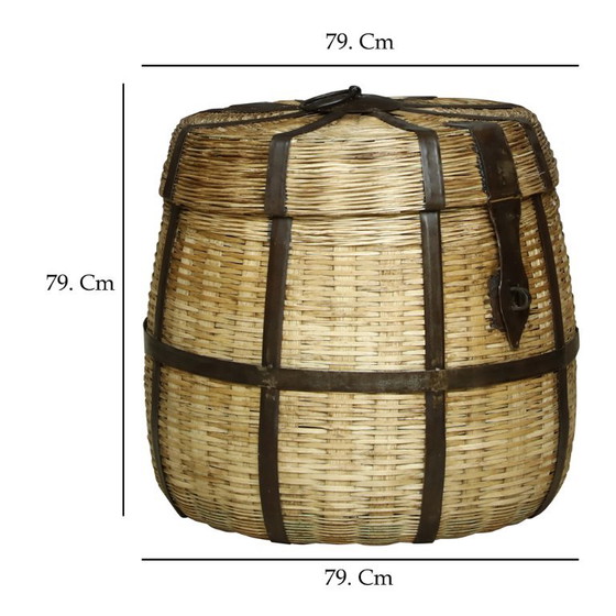 Large Wicker Basket with Metal Inserts CLOVE – Decorative Objects (photo 2 of 9)