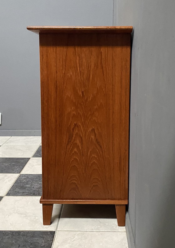 Image 1 of Teak Hallway Cabinet 2 Doors 2 Drawers 1980S