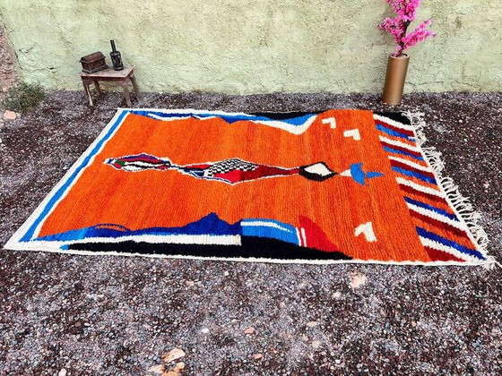 Marokkaans Berber vloerkleed gedecoreerd 200cmx300cm – Vloerkleden en tapijten, Wool, Bohemian (photo 3 of 10)
