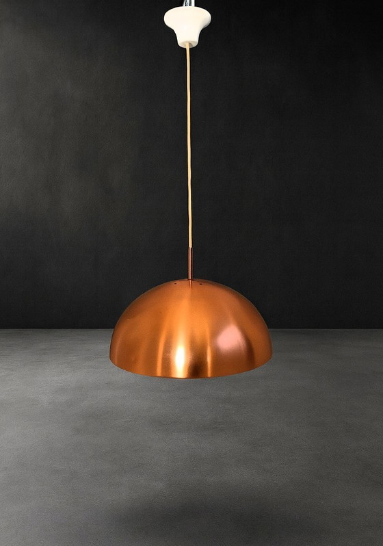 Image 1 of Solid copper pendant lamp by Jo Hammerborg for Fog & Mørup