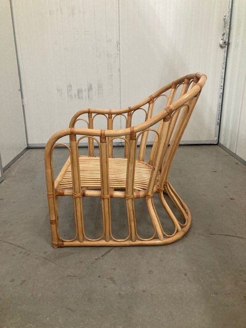 Rattan Bamboo lounge set, 80s