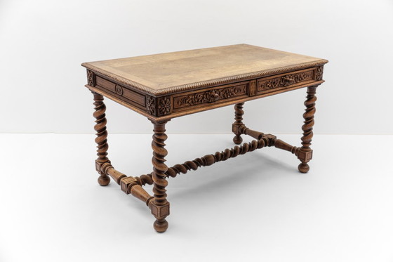 Image 1 of French Barley Twist Writing Desk