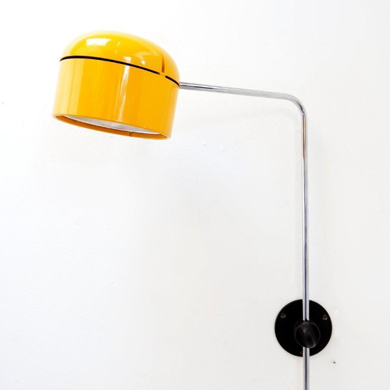 Image 1 of Lampada da parete gialla in stile Space Age di Arnold Berges per Staff – Germania, anni '70