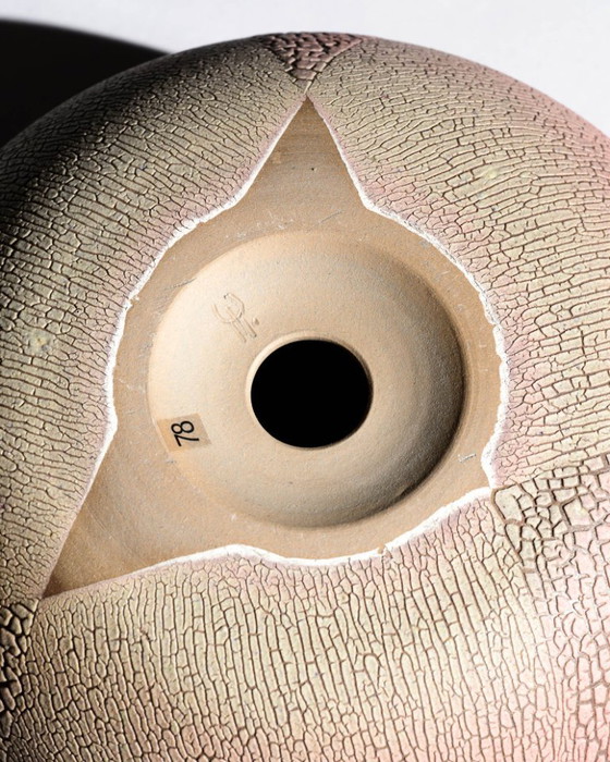 Image 1 of Artist Ceramist Mario Enke Studiokeramik German Studio Ceramic Vase & Bowls Trio East German Art Pottery