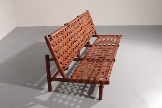 Image 1 of Canapé trois places par Ilmari Tapiovaara pour Paolo Arnaboldi, Italie 1957 