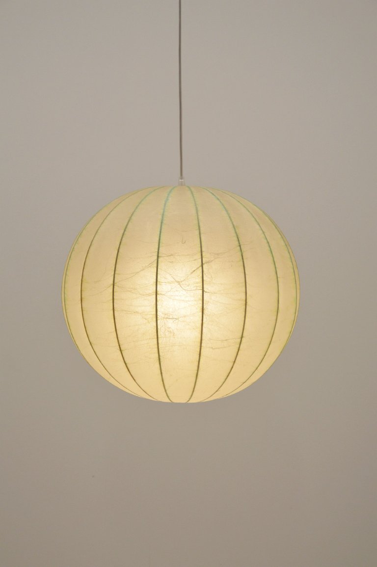Vintage cocoon pendant lamp by Goldkant Leuchten, 1960s | €590
