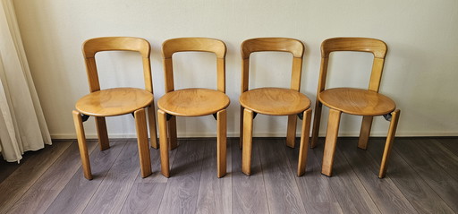 4x Vintage Bruno Rey Stoelen Kusch & Co