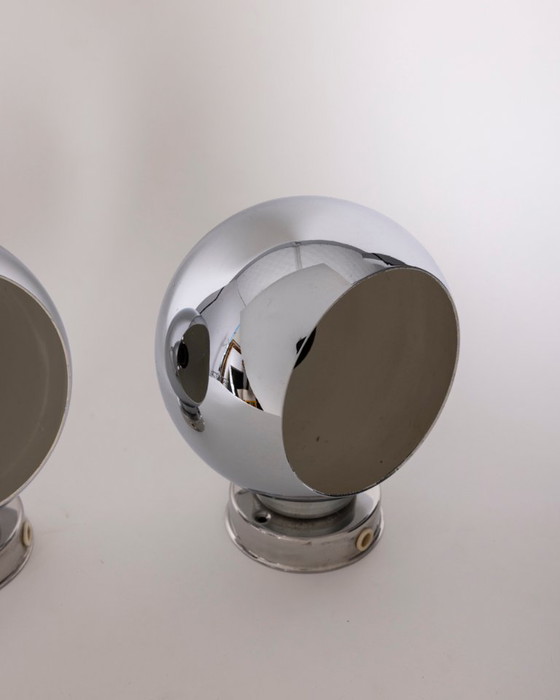 Vintage Eyeball Wall Lamps by Goffredo Reggiani from Reggiani, 1970s, Set of 3 – Wall lights, Metal (photo 4 of 7)