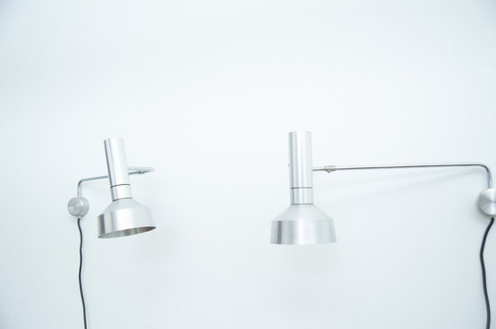 Image 1 of 2x Minilux wall light by Rosemarie & Rico Baltensweiler for Baltensweiler (1960s)