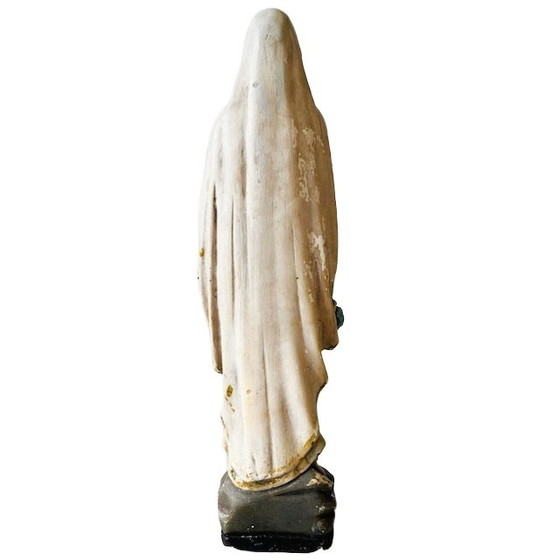 Image 1 of Vintage Marian statue pink details