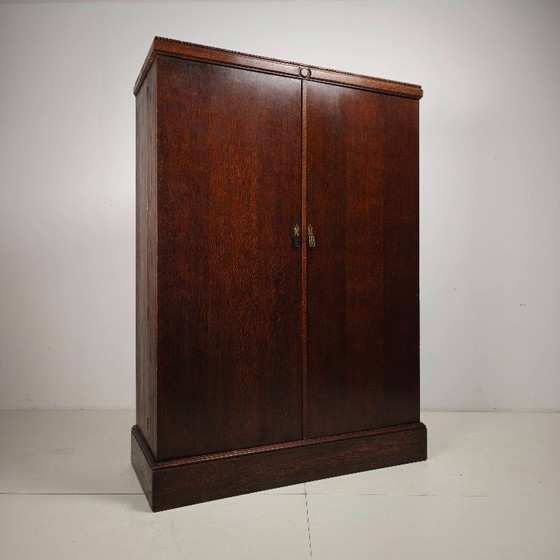 Compactom Herrengarderobe aus den 1930er Jahren, Modell Nr. 702, in Brauneiche. – Kleiderschränke, Wood (photo 6 of 15)