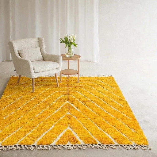 Alfombra bereber Beni Ouraine de Atlas, tejida a mano, 200/300 cm