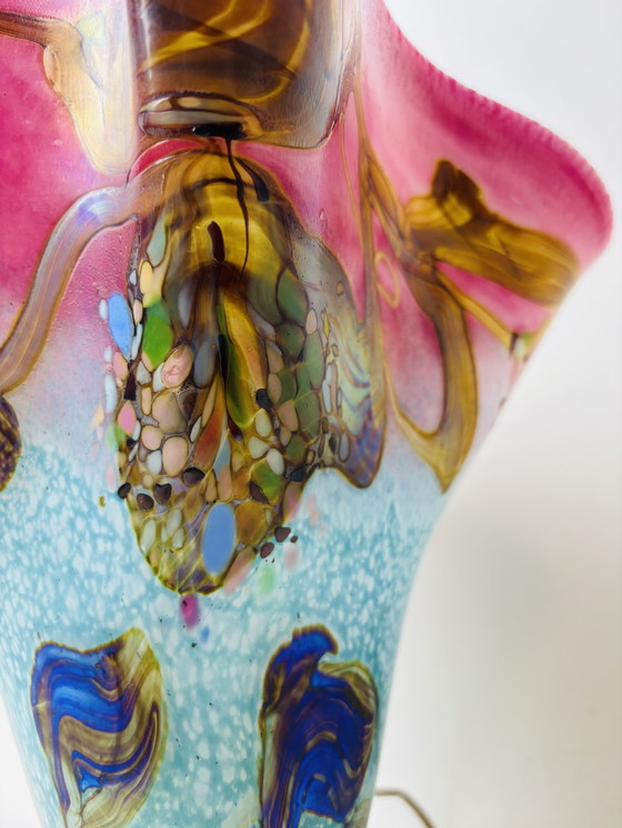 Image 1 of Design Murano style blown table lamp