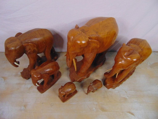 Collection d'éléphants de Thaïlande