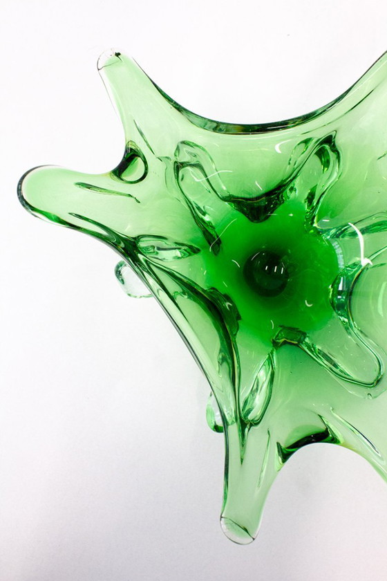 Image 1 of Coupe à fruits Splash Organic Murano des années 60