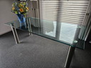 Glass dining table from Helder 200x95 cm