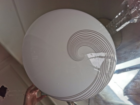 Image 1 of Lampada da parete o da soffitto in vetro di Murano a spirale italiana di metà secolo