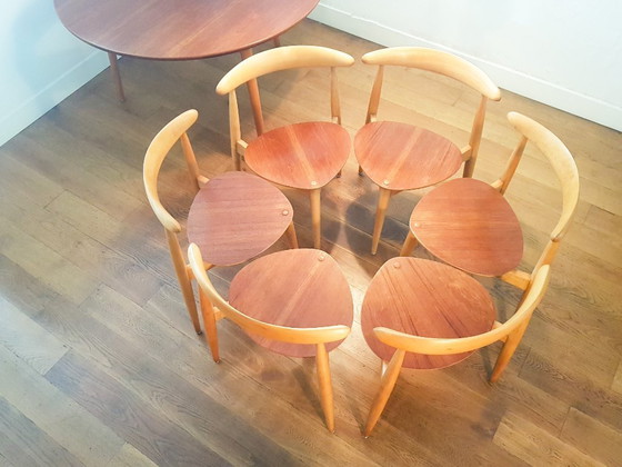 Image 1 of Dining room set by Hans J. Wegner for Fritz Hansen