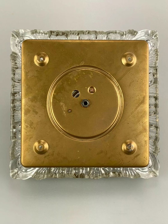 Image 1 of 60's 70's Lampe Lampe murale Lampe Ice Glas Space Age Design 60s