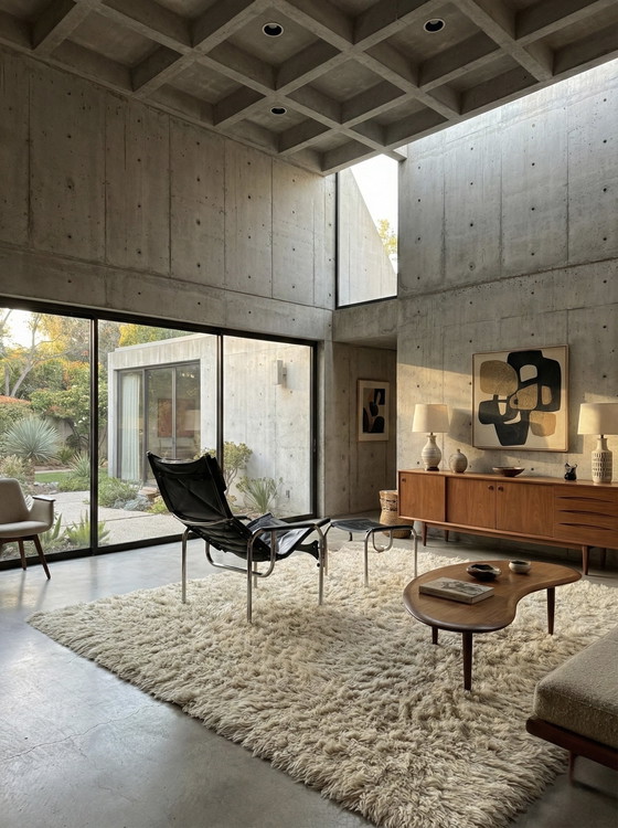 Image 1 of HANS EICHENBERGER PER STRÄSSLE POLTRONA RELAX LOUNGE E OTTOMANO BAUHAUS IN PELLE CROMATA SVIZZERA ANNI '70