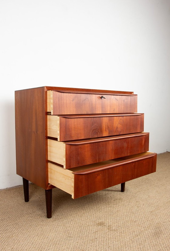 Image 1 of Cassettiera a 3 cassetti in teak, Danimarca 1960.