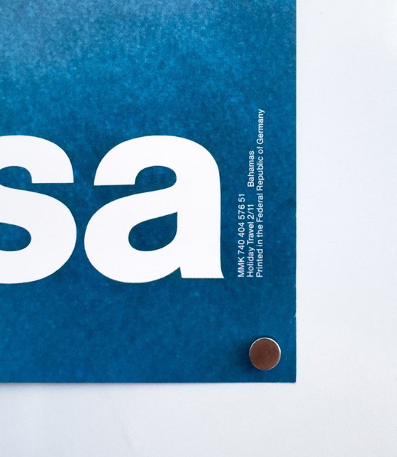 Image 1 of 🌴 Lufthansa Bahamas – env. Années 1970 – Affiche A1 vintage originale | Otl Aicher | 84,1 × 59,4 cm