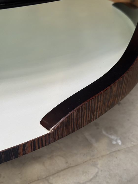 Salontafel in Space Age-stijl uit de jaren 70 – gerookt glas en hout – Wood (photo 9 of 9)