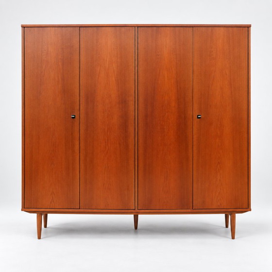 Vintage Mid-Century Wardrobe with Four Doors from the 1960s – Wood, Scandinavian (photo 6 of 40)