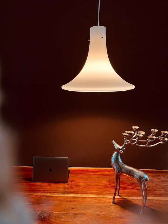 Image 1 of XL Glashütte Limburg Trompetenlampe