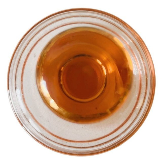 Image 1 of Parfümflasche im Art-Deco-Stil, rosa Glas, 1950er Jahre