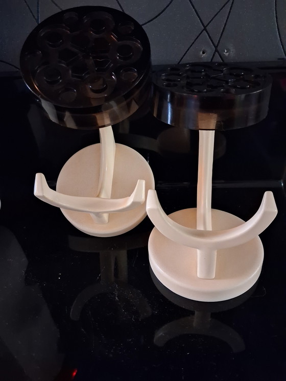 Image 1 of 2x wandhaak van Kurt Ziehmer, space age