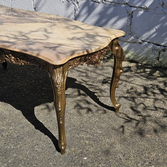 Image 1 of French Marble Coffee Table 70s
