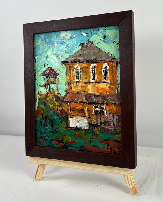 Image 1 of Original Oil Painting Day House Landscape Winds and sun of summer